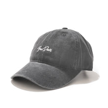 WASHED CANVAS LONG BRIM CAP(UV CUT)
