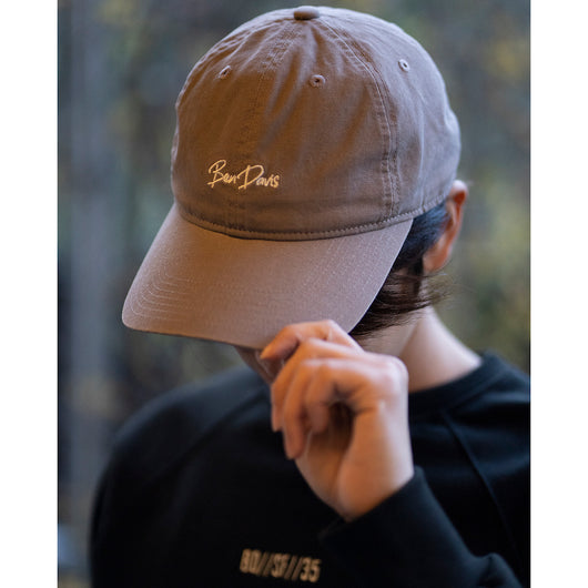 WASHED CANVAS LONG BRIM CAP(UV CUT)