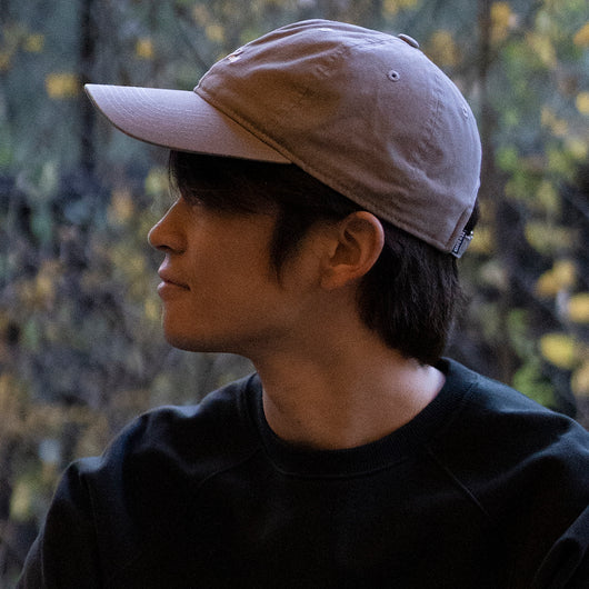 WASHED CANVAS LONG BRIM CAP(UV CUT)