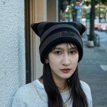 NEKOMIMI BORDER KNIT CAP