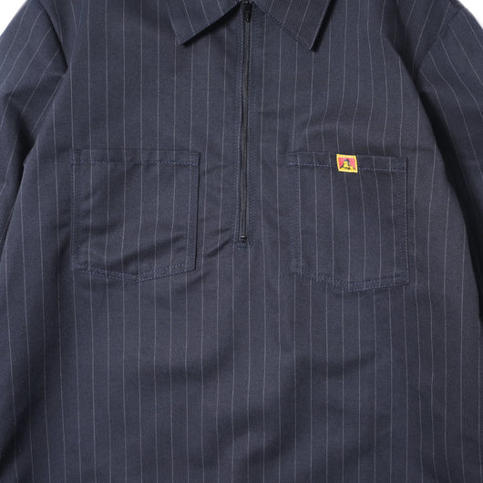 Pinstripe Half Zip Shirt〈Ben Davis 90th Anniv. Capsule collection Curated by POGGY〉