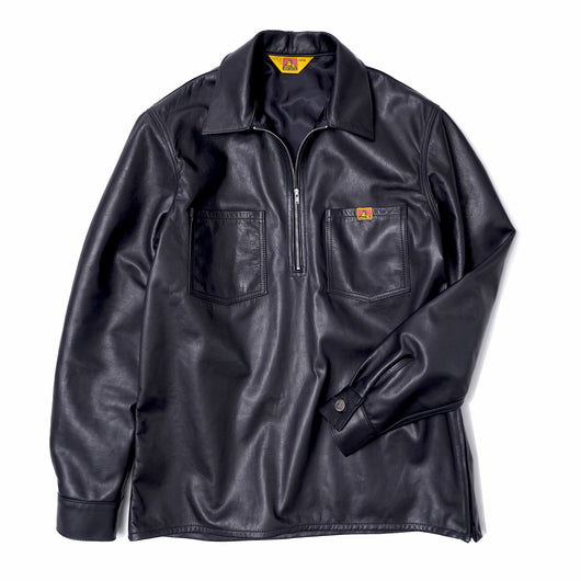 Leather Half Zip Shirt〈Ben Davis 90th Anniv. Capsule collection Curated by POGGY〉