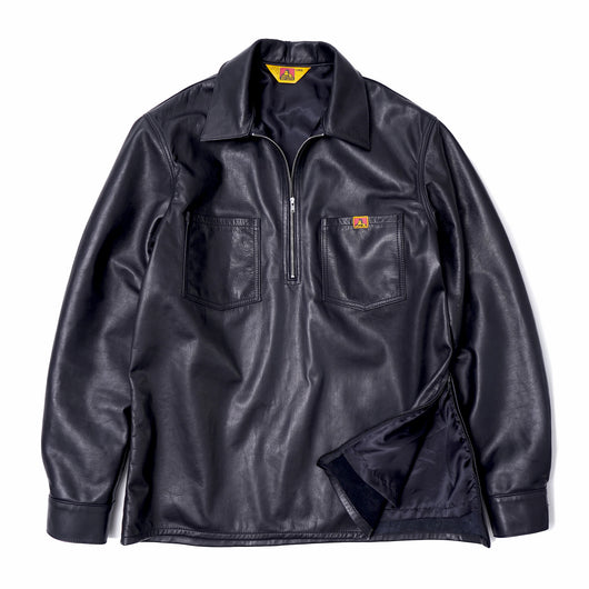 Leather Half Zip Shirt〈Ben Davis 90th Anniv. Capsule collection Curated by POGGY〉
