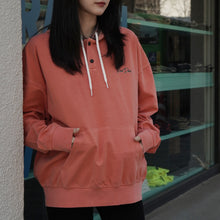 MID WEIGHT HENLEY HOODIE