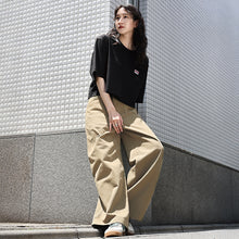LADIES WIDE CHINO PANTS