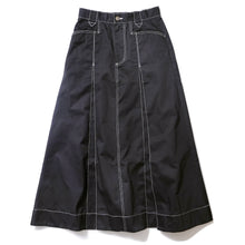 DENIM PLEATED SKIRT