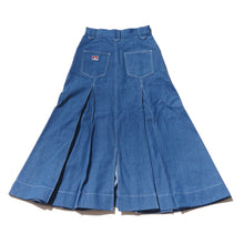 DENIM PLEATED SKIRT