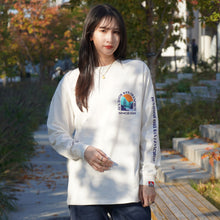 LADIES RECYCLE COTTON MIX PRINT LONG TEE