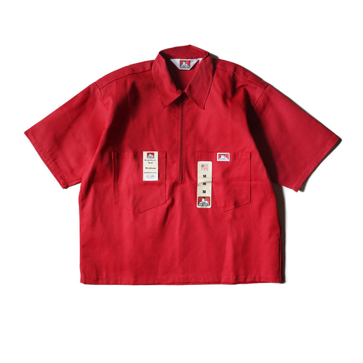 USA HALF ZIP SHORT SHIRT