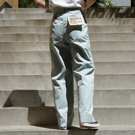 LADIES WIDE STRAIGHT CHINO