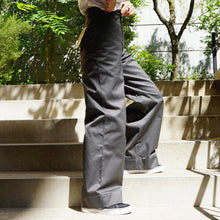 LADIES WIDE STRAIGHT CHINO