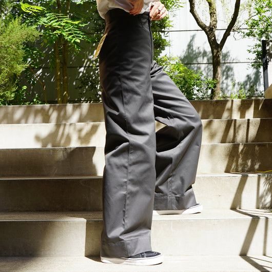 LADIES WIDE STRAIGHT CHINO