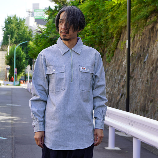 USA HEAVY WEIGHT HALF ZIP SHIRTS
