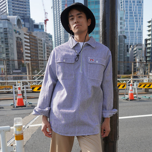 USA HEAVY WEIGHT HALF ZIP SHIRTS