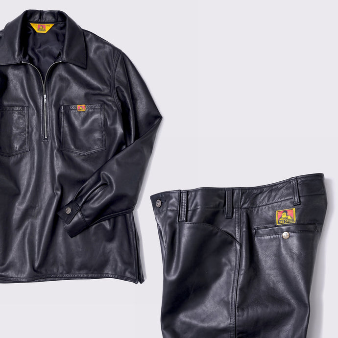 【ご好評につき『Leather Half Zip Shirt &Pants』受注期間延長】
