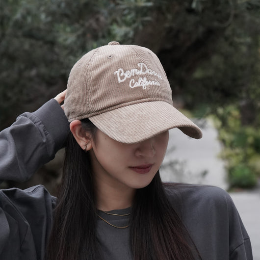 LONG BRIM CORDUROY CAP