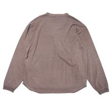 PIGMENT DYE HENLEY-NECK LONG T-SHIRTS