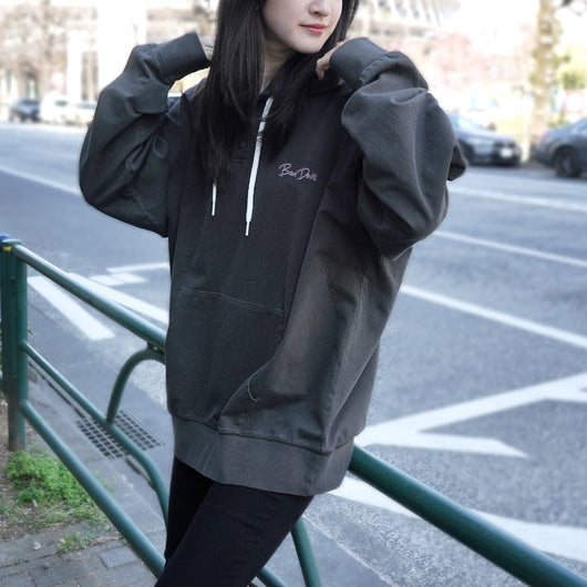 MID WEIGHT HENLEY HOODIE