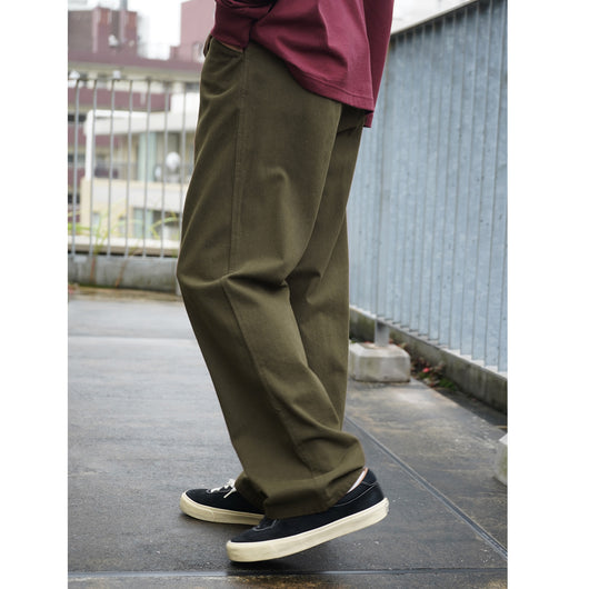 LADIES WIDE STRAIGHT CHINO