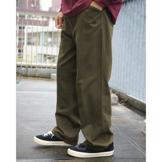 LADIES WIDE STRAIGHT CHINO
