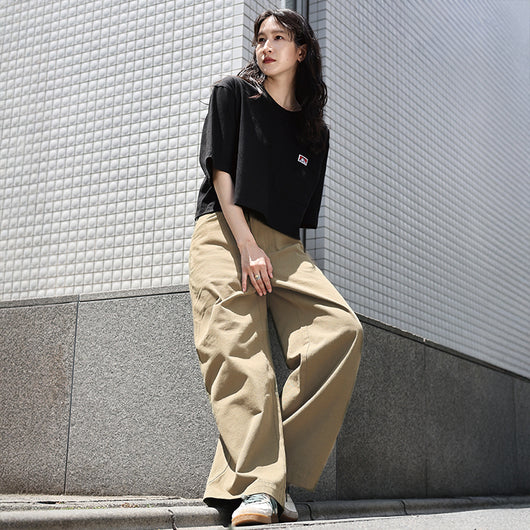 LADIES WIDE CHINO PANTS