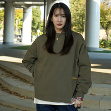 RECYCLE COTTON MIX SWEAT CREW (LADIES)