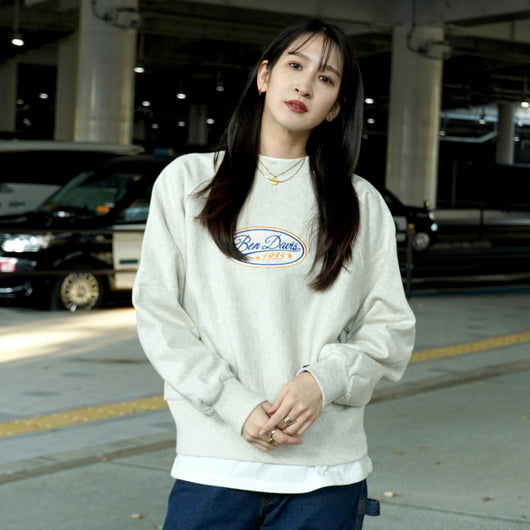 RECYCLE COTTON MIX SWEAT CREW (LADIES)