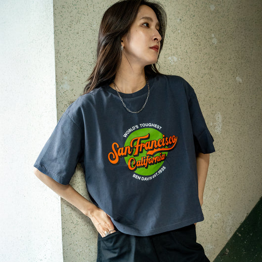 LADIES CROPPED TEE