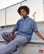 DENIM Half Zip Shirts