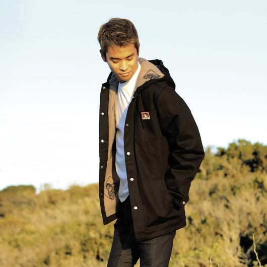 Hooded Jacket with Snaps