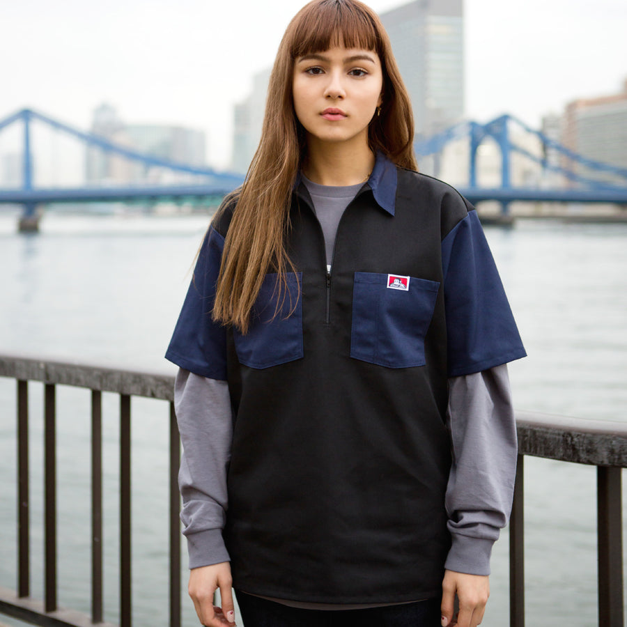 【日本限定】HALF ZIP S/S SHIRTS